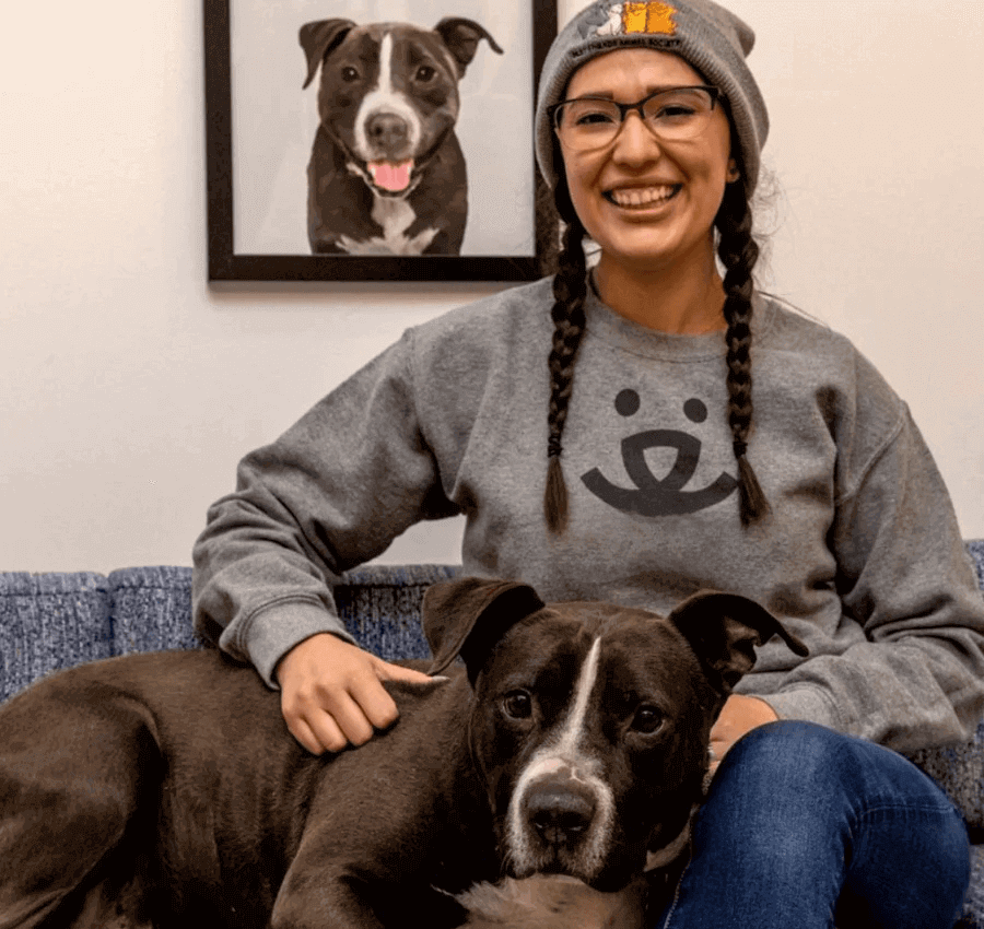 Girl with dog and pet portrait wall art, dog artwork for memorial gifts, renaissance pet style